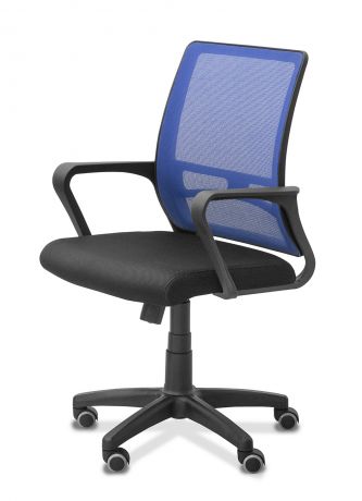 Кресло Акцент сетка YM/ткань Bahama / черная/синяя