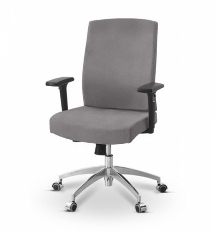 Кресло персонала Alfa X/SL/3D ткань Bahama / серая