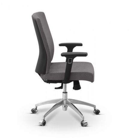 Кресло персонала Alfa X/SL/3D ткань Сахара / серая С26