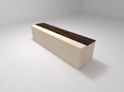 Декоративный топ для блока с ящиками венге (шпон)