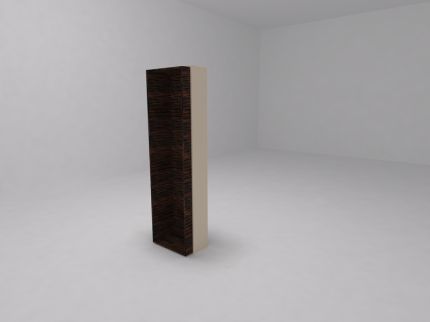 Шкаф высокий без дверей и полок серый камень (меламин)