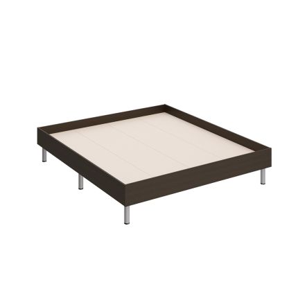 Кровать на металлокаркасе (без матраса) венге темный